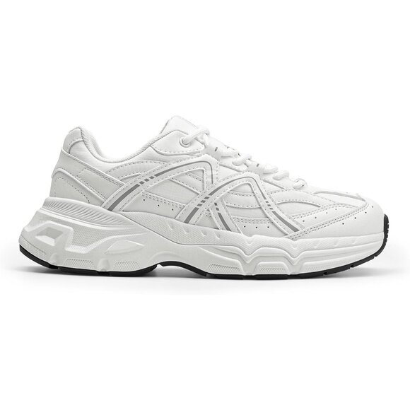 Brand New Women White MD,RB DREAM PAIRS Chunky Platform Walking Sneakers - Picture 2 of 8